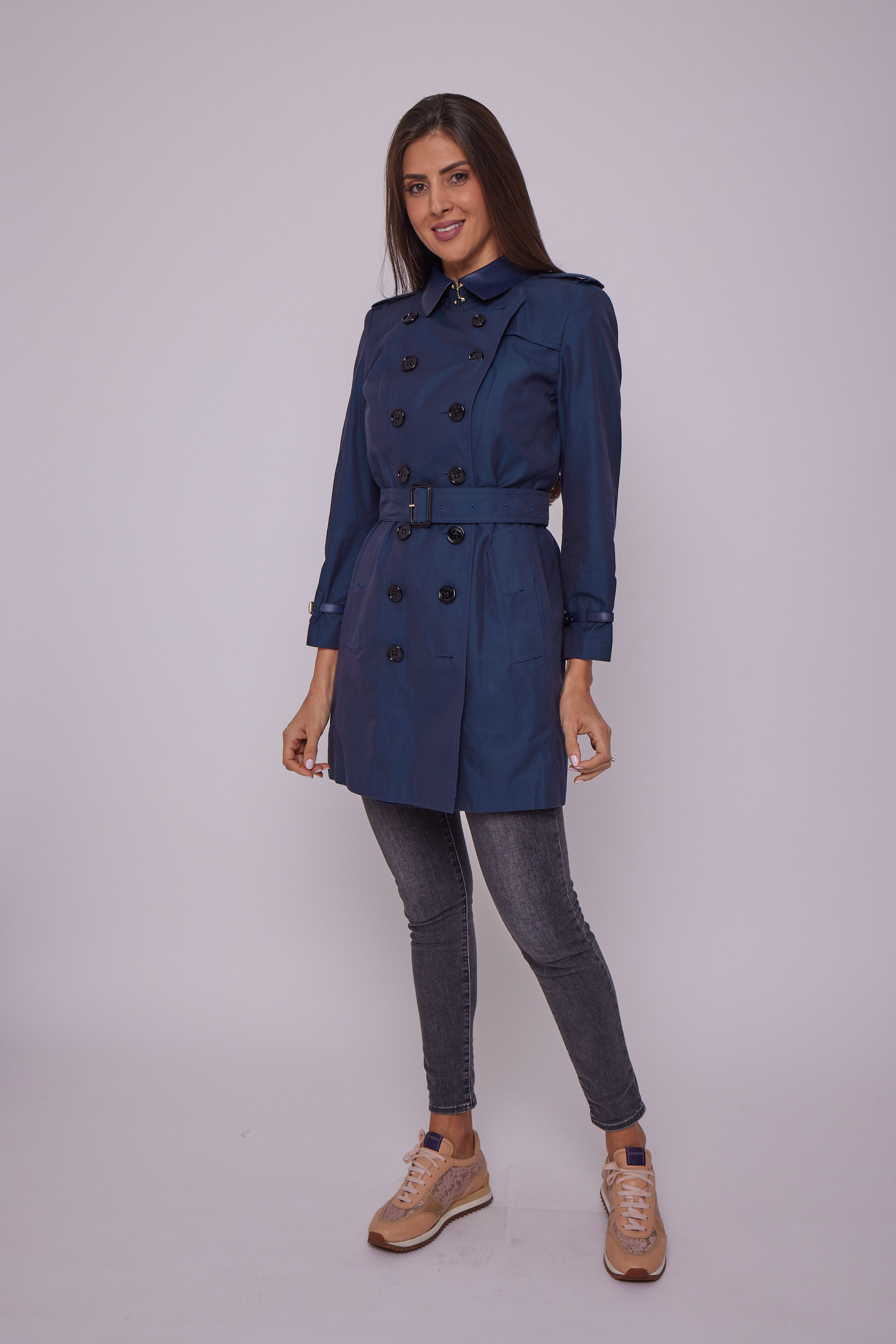 Buburry Blue Trench coat