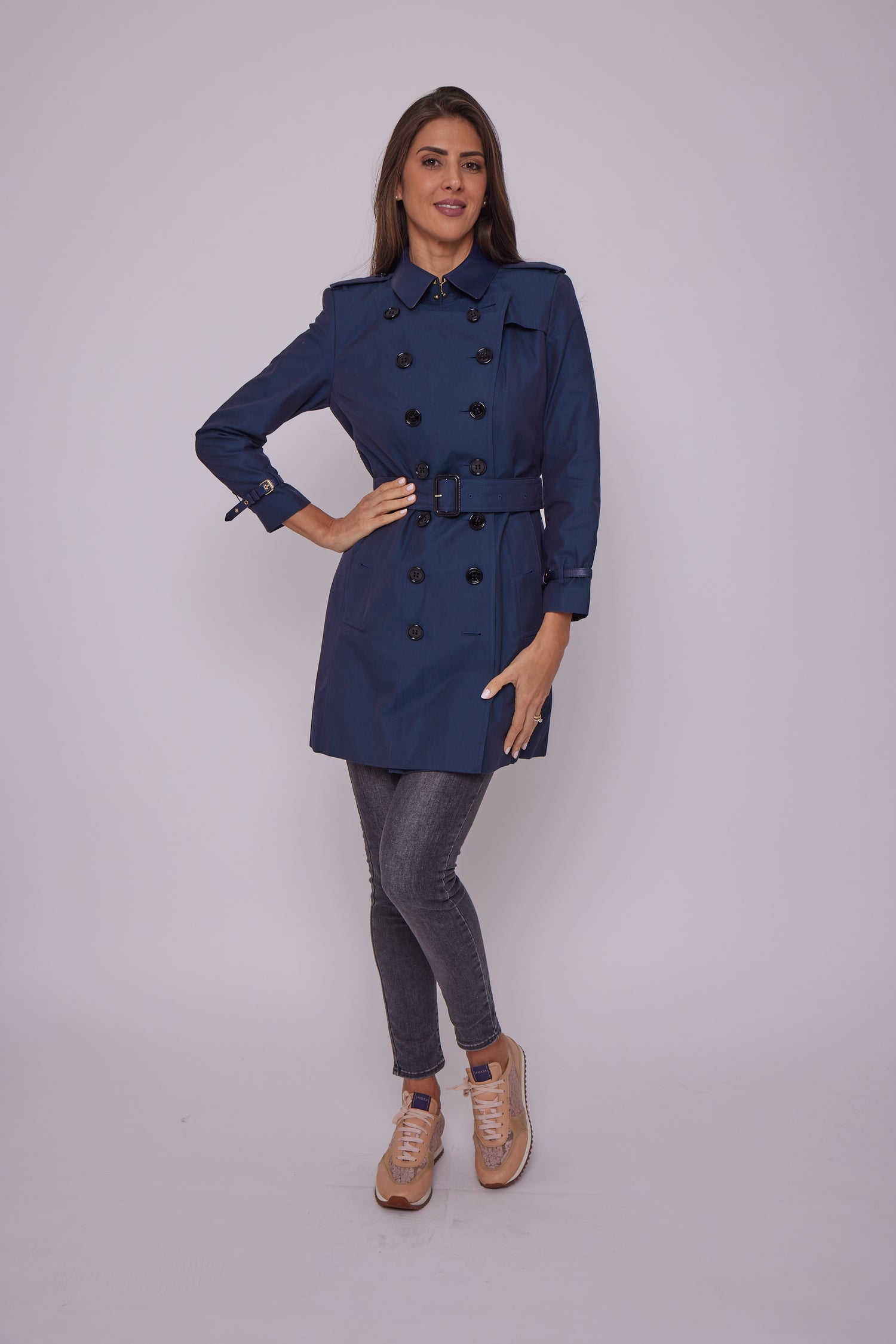 Buburry Blue Trench coat