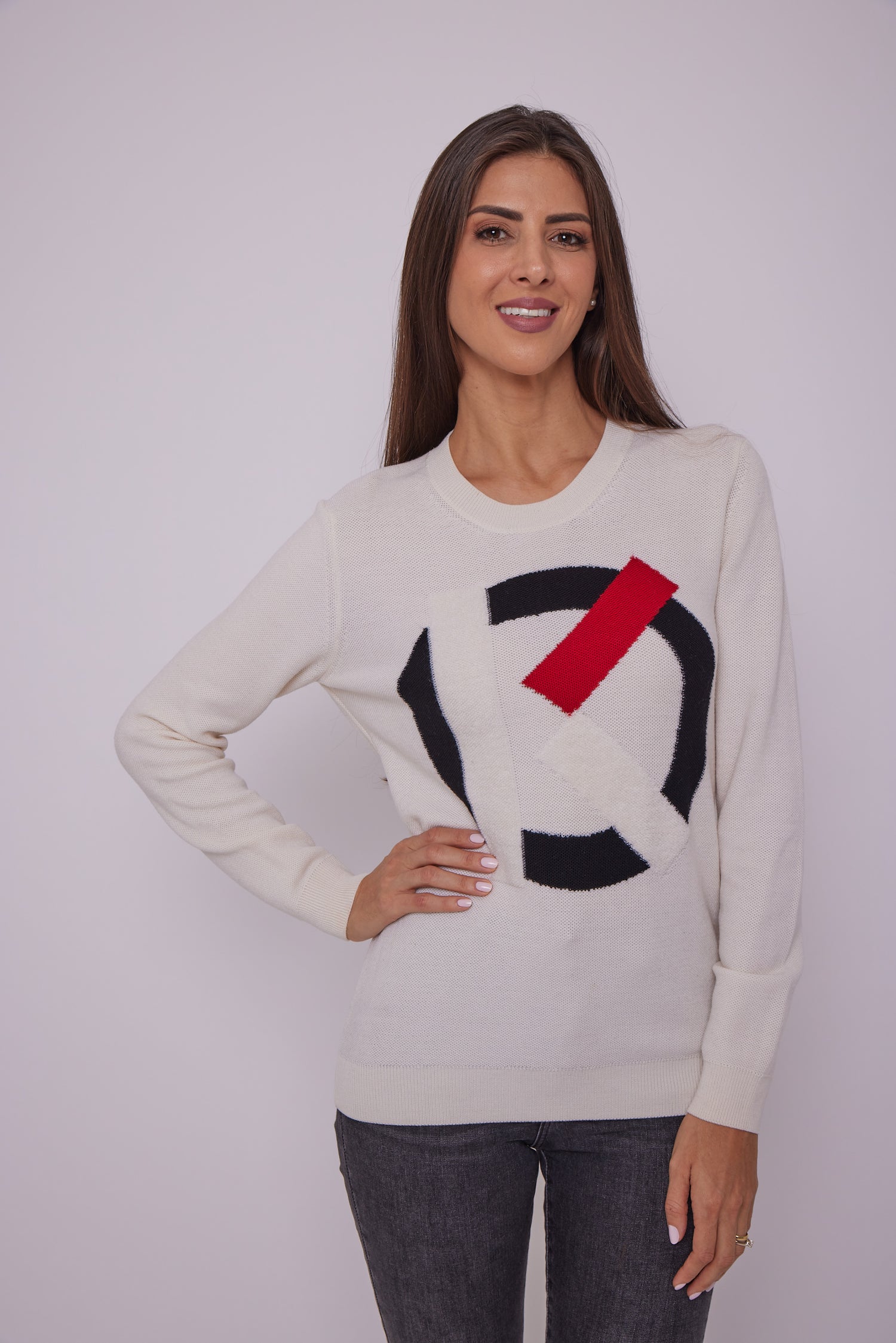 Kenzo Long Intarsia merino wool sweater