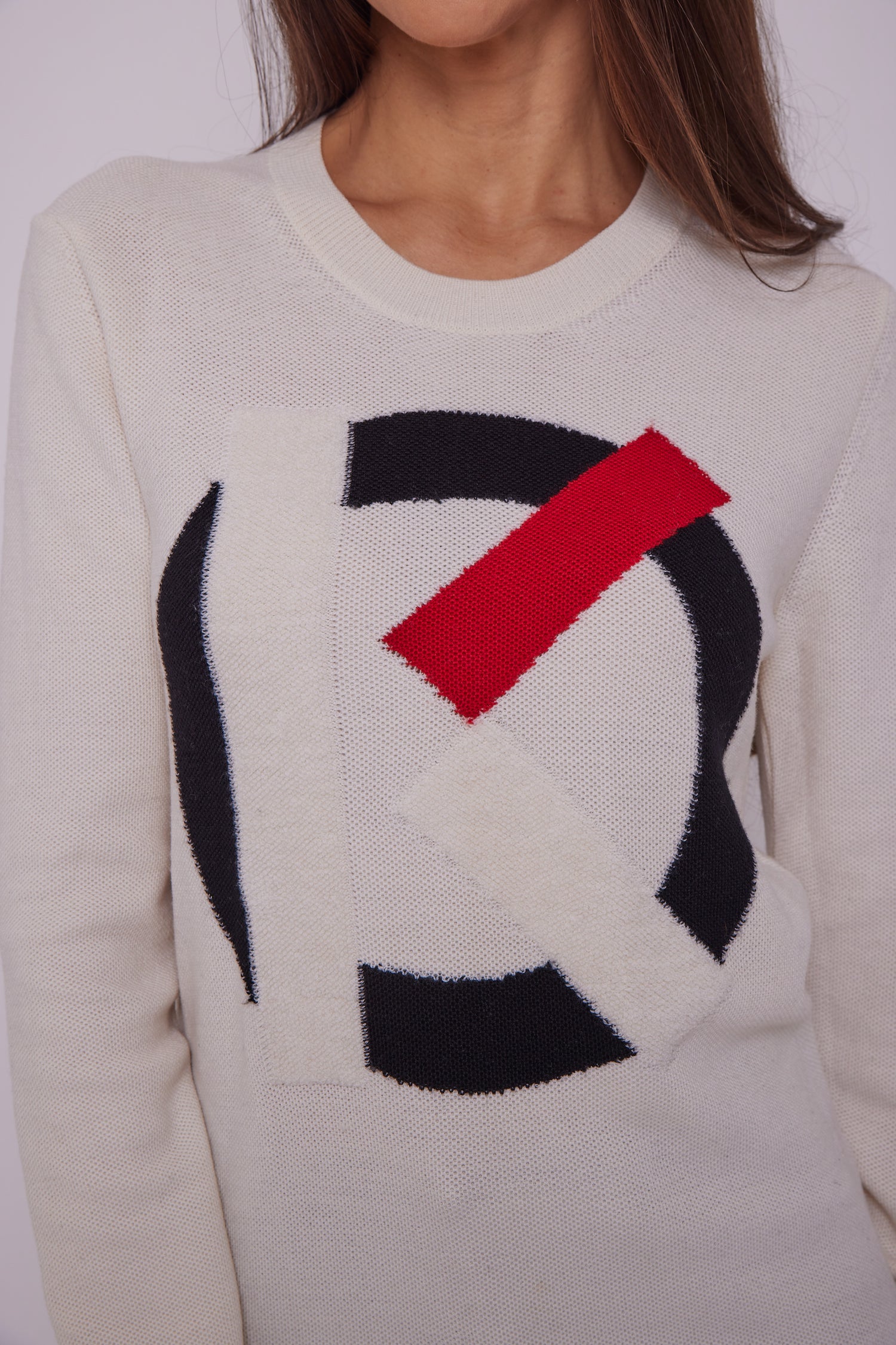 Kenzo Long Intarsia merino wool sweater