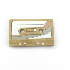 Cassette Tape - Clip on Teether