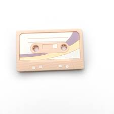 Cassette Tape - Clip on Teether