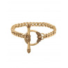 Fine metal curb chain bracelet I gold-plated